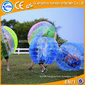 Newest design fluorescent type human sized soccer bubble ball/inflatable bumper ball/zorb ball rental
